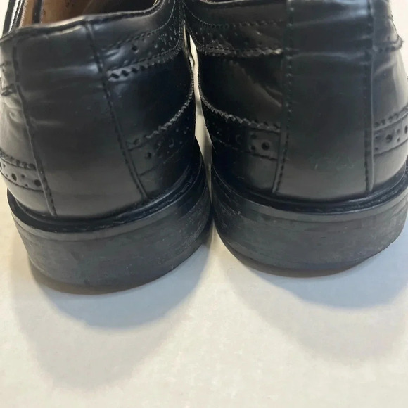 David Stone wing tip black lace up mens dress shoes. Used still look new Size 8 - Picture 9 of 13
